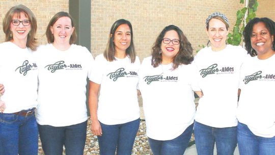 Taylor-Aides invites parents and community members to volunteer in the Taylor public schools. Core group members are, from left, Rachael Westerman, Susan Green, Griselda Martinez, Lita Gonzales, Shauna Mullens and Stefanie Spells. Photos by Tim Crow