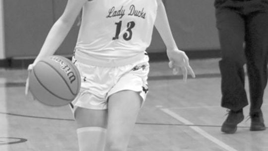 Sophia Fisher was one of the four Lady Ducks named to the All CenTex East team for basketball. Photo by Larry Pelchat