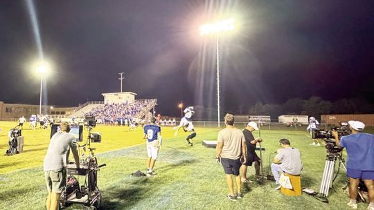 Back-to-school commercial filmed at area high school