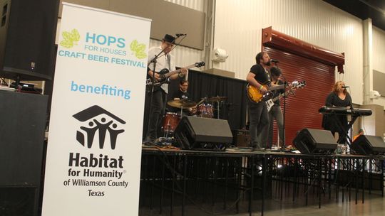 The band Bottlecap Mountain was one of several featured acts at the Hops for Houses Craft Beer Festival in Taylor Feb. 29, 2021 Photo by Fernando Castro