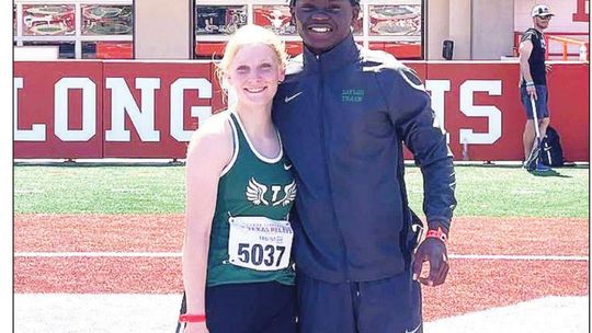 Jarvis Anderson and Emma Whitsel now find themselves in the Taylor record books as they both are now hurdle record holders. Courtesy Photo Earven Flowers