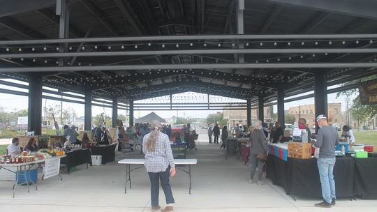 Heritage Square, where a weekly farmers market takes place, is at 400 N. Main St. in Taylor. Photo by Fernando Castro