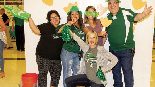 The class of 1994 enjoys a fun class reunion at the last homecoming in 2019. 2022 honor classes include those missed during the pandemic as well as the current honorees.