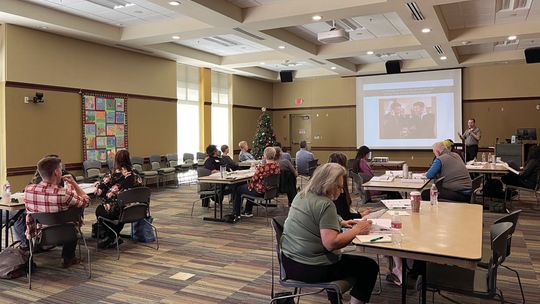 Deputy City Manager Jeffery Jenkins speaks to the 2023 LEAD Taylor participants about the role of city administration during the first class on Jan. 19 at the Taylor Public Library. Courtesy photo