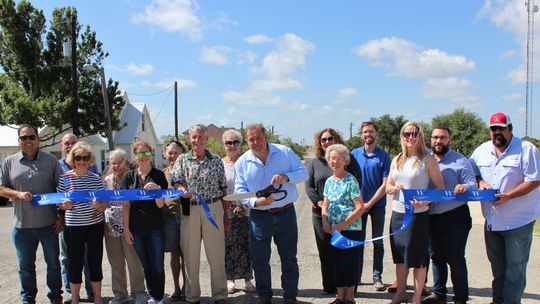 Pictured are Oscar Salazar-Bueno, Michael Cooper, Barbara Piper, Susan Garry, Stacy Hunter, Karen Marosko, Jack Piper, Loretta Patschke, Pct. 4 Commissioner Russ Boles, Christen Eschberger, Laverne Rohlack, Zach Kenealy, Kate Wilder, Carlos Pizarro and Steven Shull in Coupland April 2. Cou...