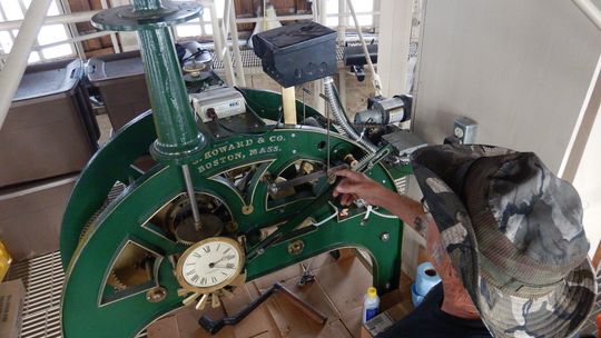 Southwest Museum of Clock and Watches of Lockhart made repairs to the bell on top of the historic courthouse in Georgetown.