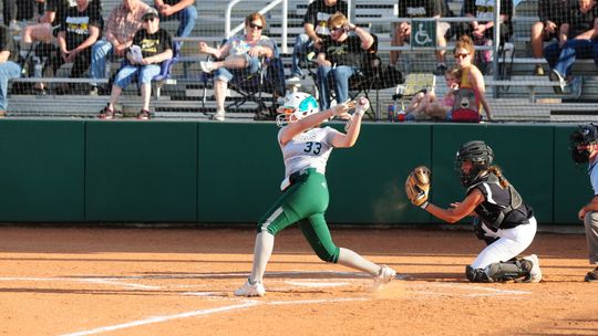 Kayleigh Page’s single in the seventh inning gave the Lady Ducks the lead in the top of the seventh inning of Friday night’s quarterfinal game against Jasper. 