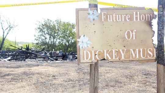 The Dickey Museum and Multipurpose Center in the 500 block of Burkett Street was burned to the ground in July. The suspect, James Paul Gogolewski, was arrested July 12. However, the Grand Jury of Williamson County returned a “No Bill” for the case. Photo by Jason Hennington