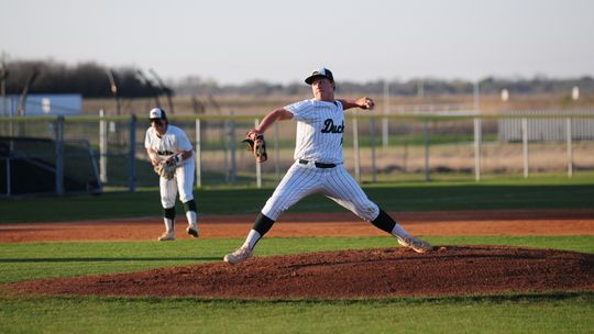 Taylor pitcher Chris Perez cracked the century mark in strikeouts with 12 K’s against the Bulldogs this past Friday, April 22.