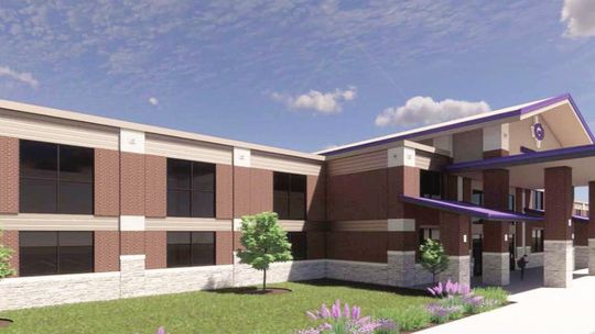 This rendering shows what the new Granger High School campus could look like if funded by the upcoming bond election Courtesy graphic / Granger ISD