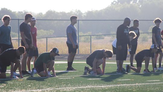 Taylor High School students practice July 26 in Taylor for the 2022 football season. Photos by Matt Hooks