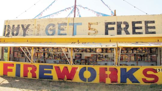 Big Tex Fireworks stand located past Taylor’s HEB on N. Main St. The stand is open for ten days before the Fourth of July.