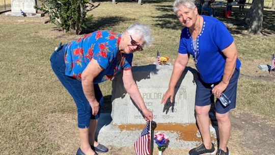 FLAG DAY AT CEMETERY