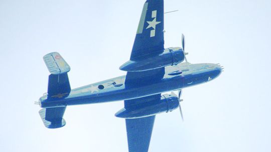 The Veterans Day airshow in Hutto may be the only one of its kind. Several vintage WWII era planes circled around all eight school in Hutto ISD. Photo by Edie Zuvanich