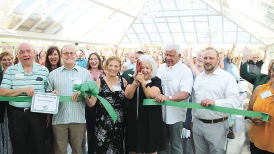 Board of Directors cut the ceremonious ribbon to signify the beginning of the foundation. From left to right: Ed Komandosky, Keith Hagler, Rosemary Hauser, Diana Phillips, Sam Dowdy and Ryan Stiba. Photos by Hunter Dworaczyk