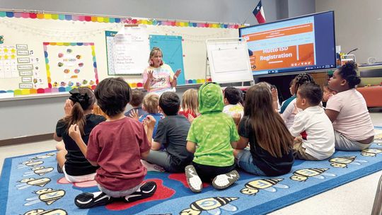 The first day of school was Aug. 15, and students are back to class. Elementary Hippos are engaged in learning and ready for the new school year. Photo courtesy of the Hutto ISD Facebook page