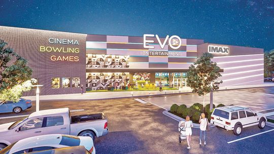 As part of the announcement, EVO Entertainment released new renderings for their Hutto location. The company is even working with a local artist on a mural that will be prominently featured near the entrance to the complex. Courtesy of the city of Hutto