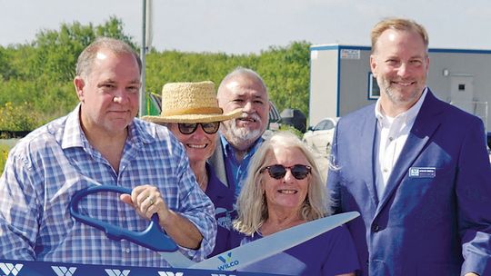 Improved Coupland road to school opens