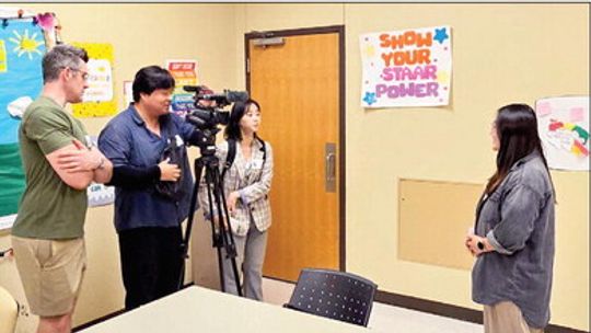 Korean TV crew visits Taylor ISD