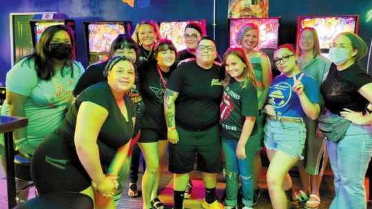 Ladies play big in pinball tournament