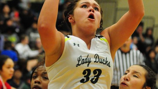 Lady Duck seniors to include A’ja Lucas were recognized on Senior Night as Taylor defeated Lake Belton. 