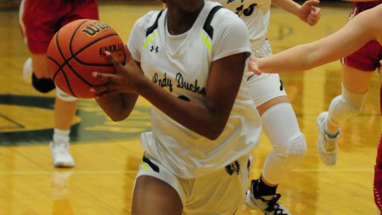 Destiny Lewis led the Lady Ducks with eight points and eight rebounds in Friday’s loss to Lake Belton. 