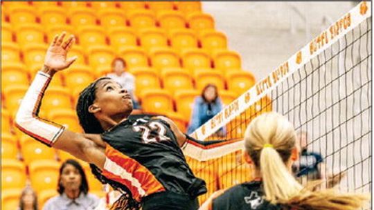 Lady Hippos rally for five-set victory over Hawks
