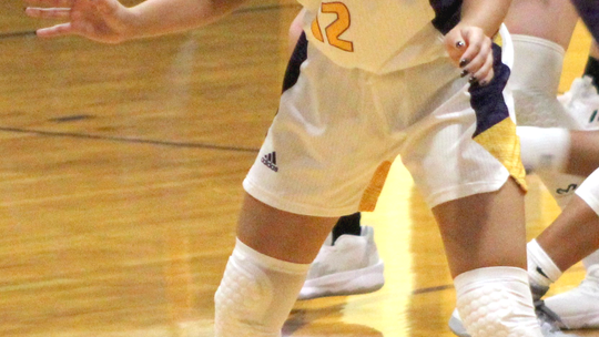 Lady Lions guard JaKayla Reese gets set in her defensive stance ready to pick up the Florence ball carrier. Photo by Evan Hale