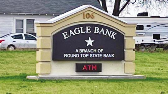 Eagle Bank is a branch of Round Top State Bank. Facebook / Eagle Bank, A Branch of Round Top State Bank