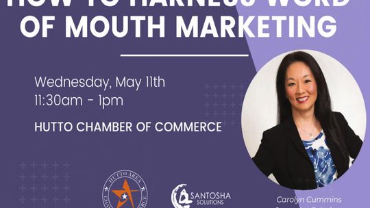 May 11th – How to Harness Word of Mouth Marketing – Luncheon (11:30am-1pm)