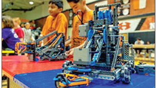 Students from various middle schools in Hutto ISD participated in the districtwide robotics competition earlier this month. Courtesy photo