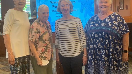 New officers for the Friends of the Taylor Public Library are (from left) Ann Wentrcek, treasurer; Lois Duncan, vice president; Maria Newman, president; and Robin McKinley, secretary. Courtesy photo