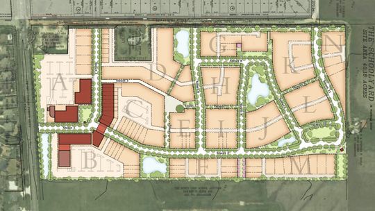 Here is the master plan for Northside, a planned neighborhood in Taylor. Courtesy graphic / Michael Watkins Architect, LLC