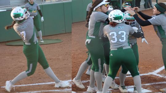 Lindsay O’Dell continues to impress on the mound and at the plate with 14 strikeouts and two home runs against Jarrell Tuesday night.  Alyssa Ortiz made the most of her first at-bat Tuesday night with a two-run home run against the Lady Cougars. 