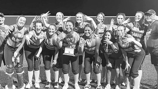 Lady Lions pose with their trophy after defeating the Bremond Tigers. Courtesy photo