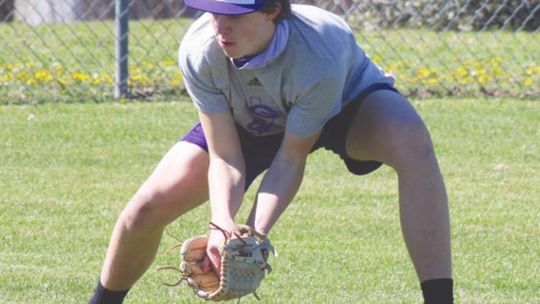 Granger ISD baseball and softball players practice prior to their respective games during the 2021 season. Both fields are a subject in the proposed bond in this May’s election. Photos by Matt Hooks