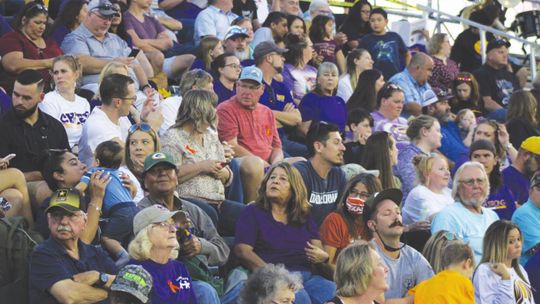 Granger ISD fans pack the football stadium during the homecoming game last fall. Fans could be in new stadium someday if a bond passes in May. Photos by Matt Hooks