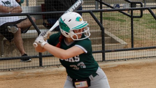 Kayleigh Page was locked in and focused as she battled at the plate in during her game winning at bat last Tuesday, March 29, against Burnet. 