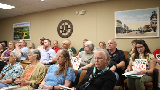 A large crowd was on hand to comment on the proposed increase at the Nov. 10 at the Taylor city council meeting.  meeting. 