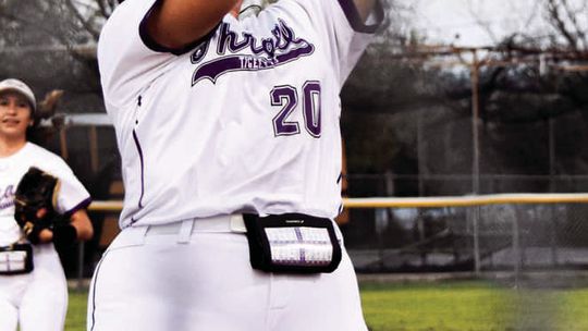 Tigerettes sophomore third baseman Bri Jarosek getting under a fly ball and securing an out for her team. Courtesy Photo