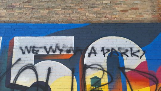 Potter’s Alley mural defaced, under investigation