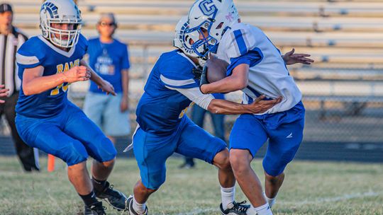 Rams spoil Coupland’s six-man football debut