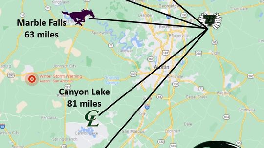 All of Taylor’s football district opponents will be located west of I-35 with the new realignments. 