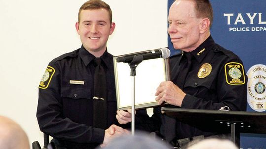 Recruit honored with ceremony