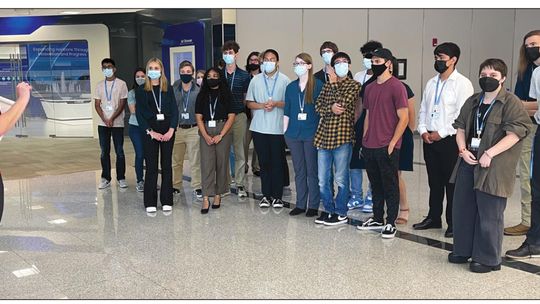 The first 23 Taylor ISD students begin their summer internships with an orientation at Samsung’s Austin location June 13. Photo by Tim Crow