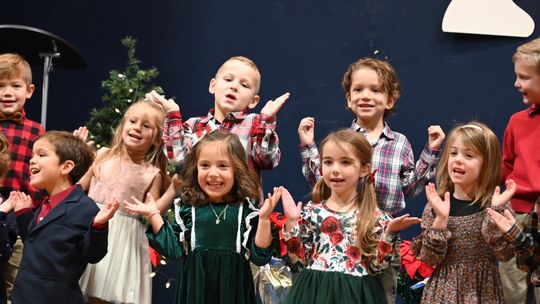 “Baby Jesus, We Love You” was performed by the St. Mary’s PK4 classes. Courtesy photos