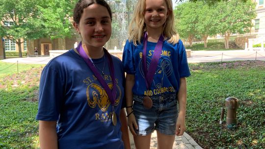 St. Mary's eighth grader, Demitria Dahlberg placed first in Ready Writing and third grader Danielle Nemec placed third in Ready Writing.