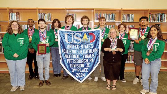 Taylor AcDec places third in nation