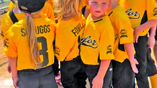 The Pirates huddling together after the game for a post-game speech from their coach. Courtesy Photo