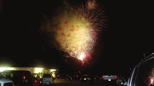 Fireworks launch over Murphy Park in Taylor July 4, 2021. Photo by Fernando Castro